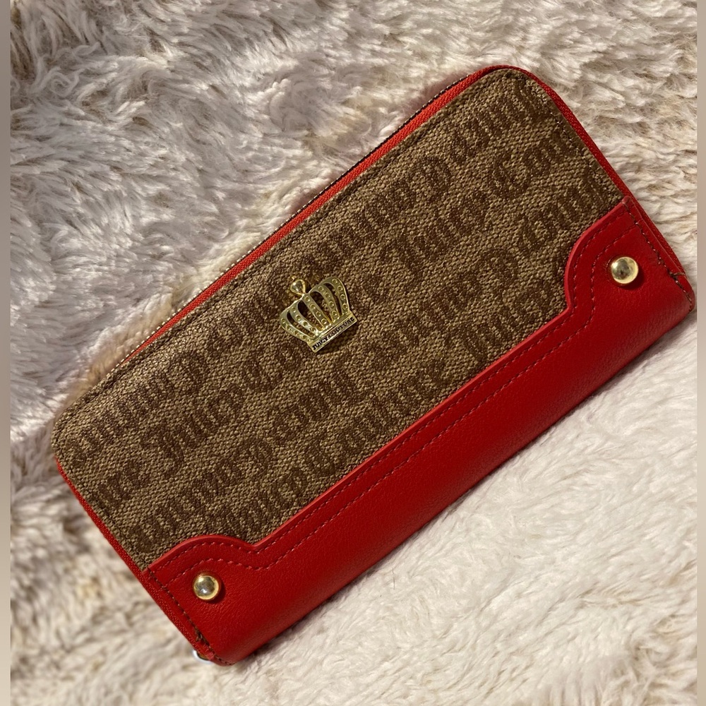 Juicy Couture Red and Brown Women's Wallet